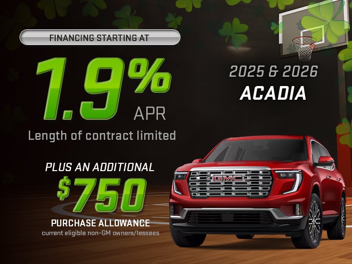 2025 2026 GMC Acadia