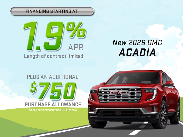 2025 2026 GMC Acadia