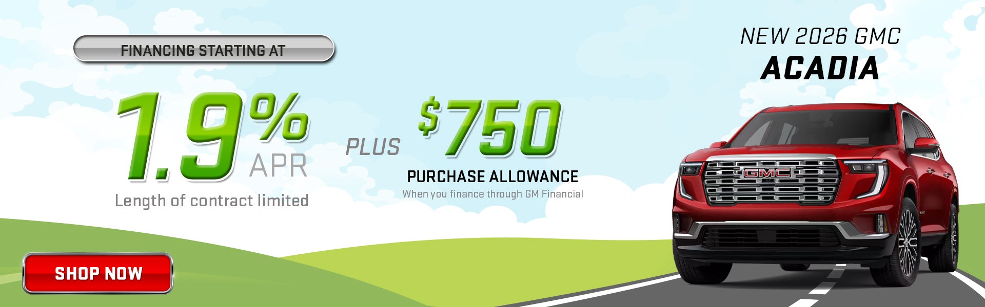 2025 2026 GMC Acadia
