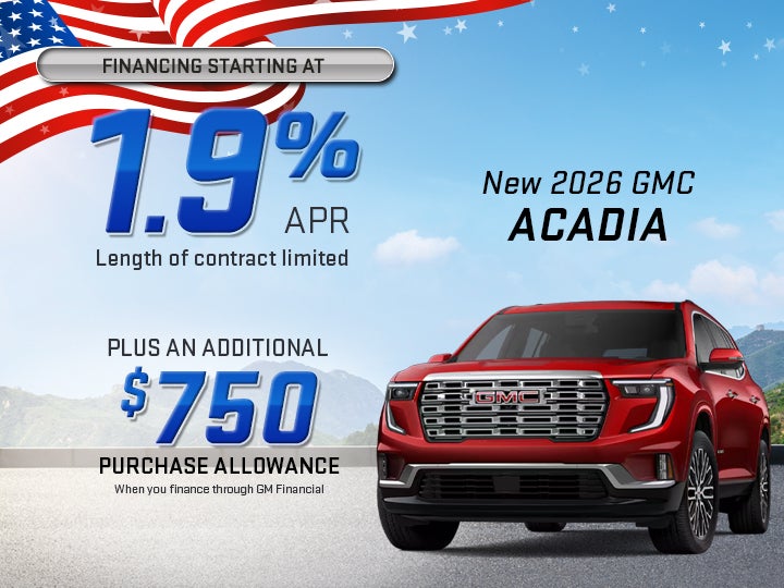 2025 2026 GMC Acadia