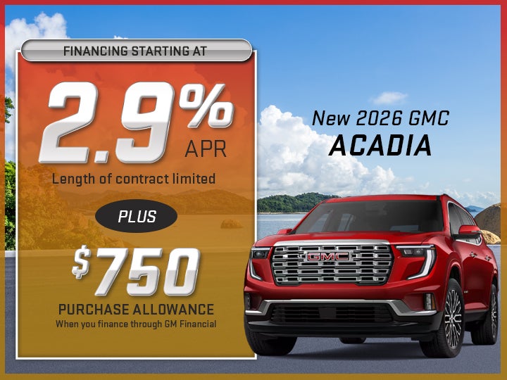 2025 2026 GMC Acadia