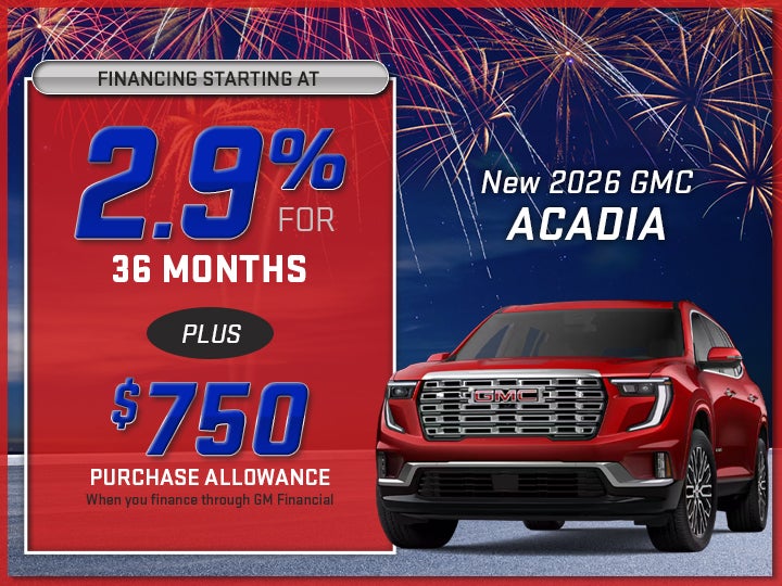 2025 2026 GMC Acadia