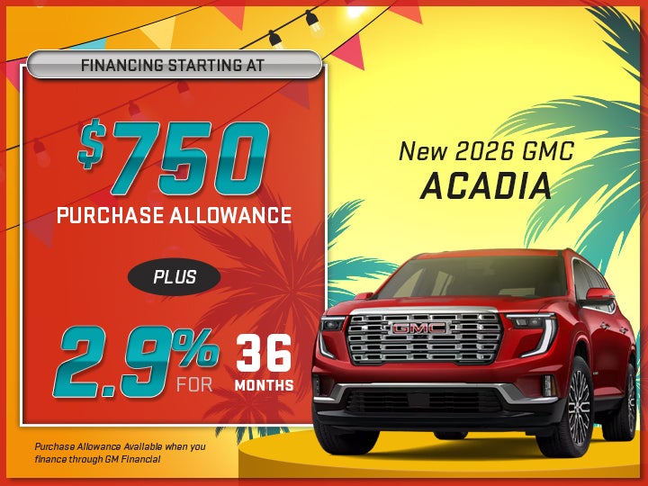 2025 2026 GMC Acadia